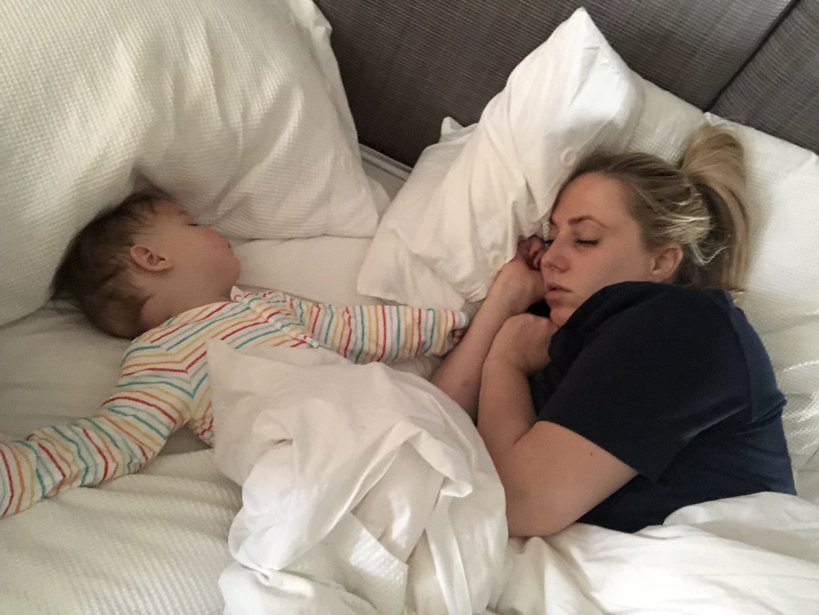 Kat with her daughter Margot