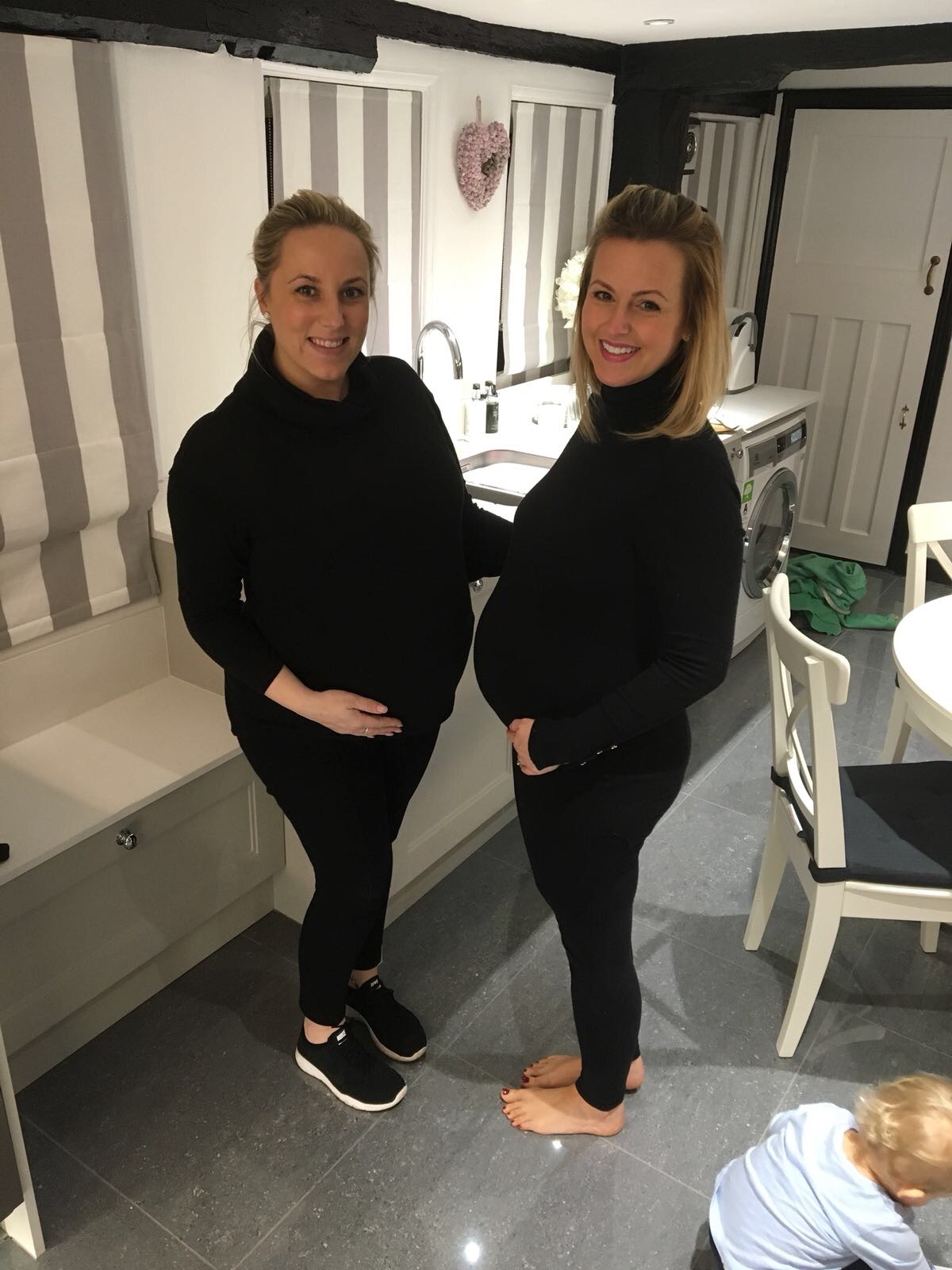 Pregnant with Vivi, retraining in skin