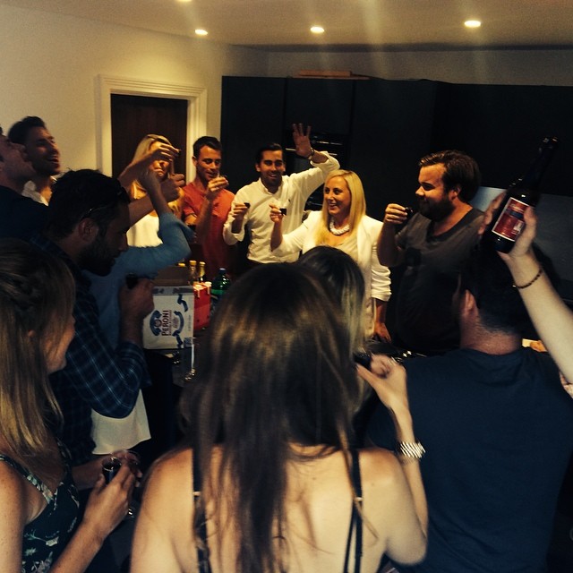 Leaving party — last day in the city